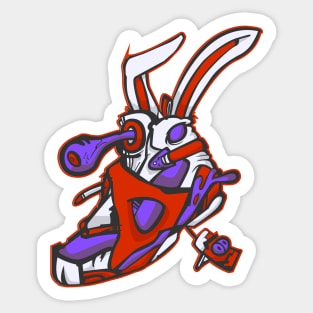 Zombie Hare Jordan "Clever Girl" Sticker